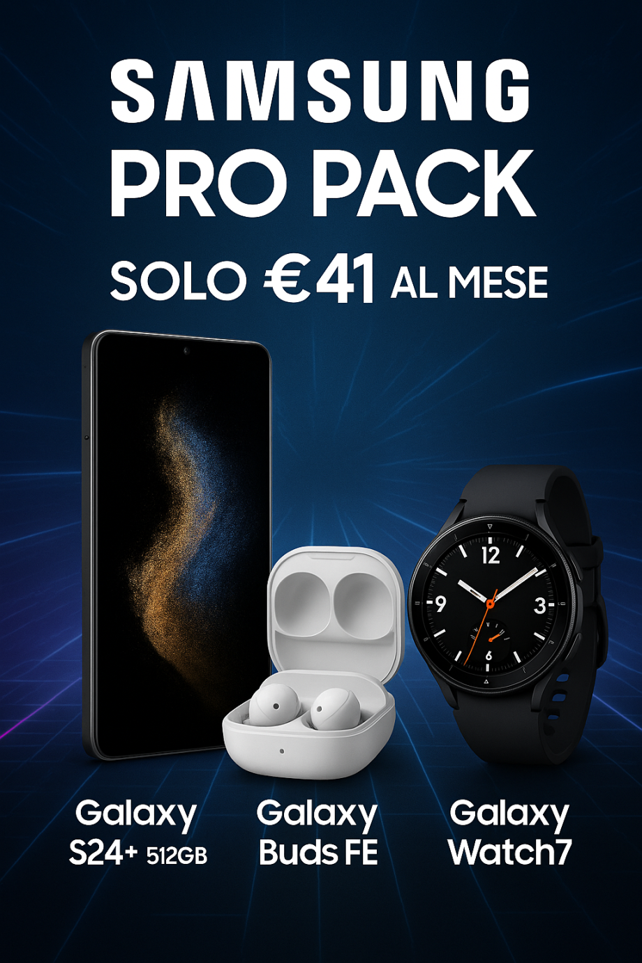Galaxy Pro Pack (Galaxy S24+512gb/Galaxy Buds FE/Galaxy Watch7)